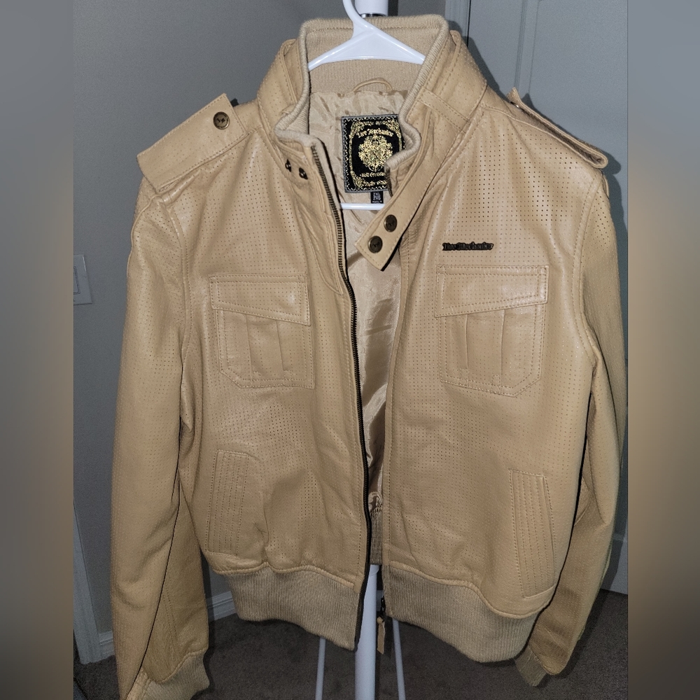 Authentic Leathet Jacket by Live Mechanics NWOT